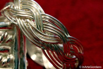 Anello celtico fili metallici intrecciati 6
